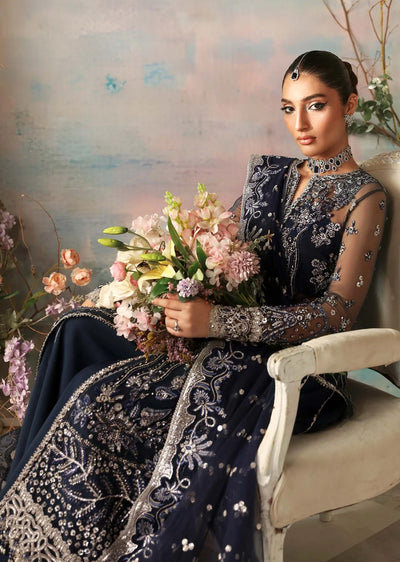 AKB-1539 - Azur - Unstitched - Aleia Luxury Formals by Akbar Aslam 2024 - Memsaab Online