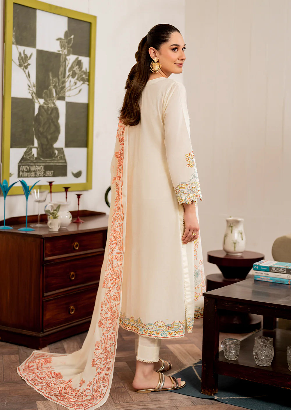 Spanish Dreams- Readymade 3 Piece Cotton Suit - Memsaab Online