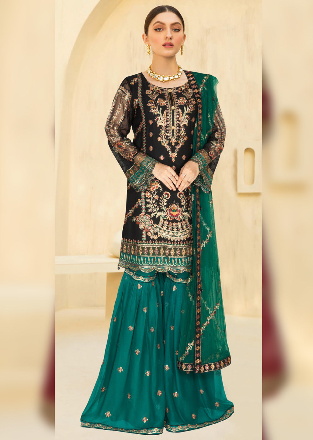 W-376-C - Readymade - Ramsha Suit 2024 - Memsaab Online