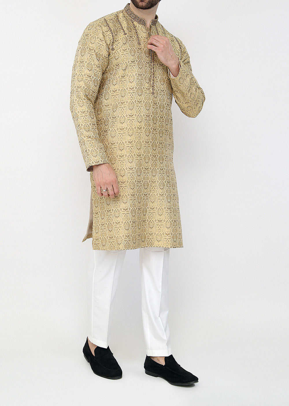 KRT-03 - Readymade - Mens Kurta Trouser Set - Memsaab Online