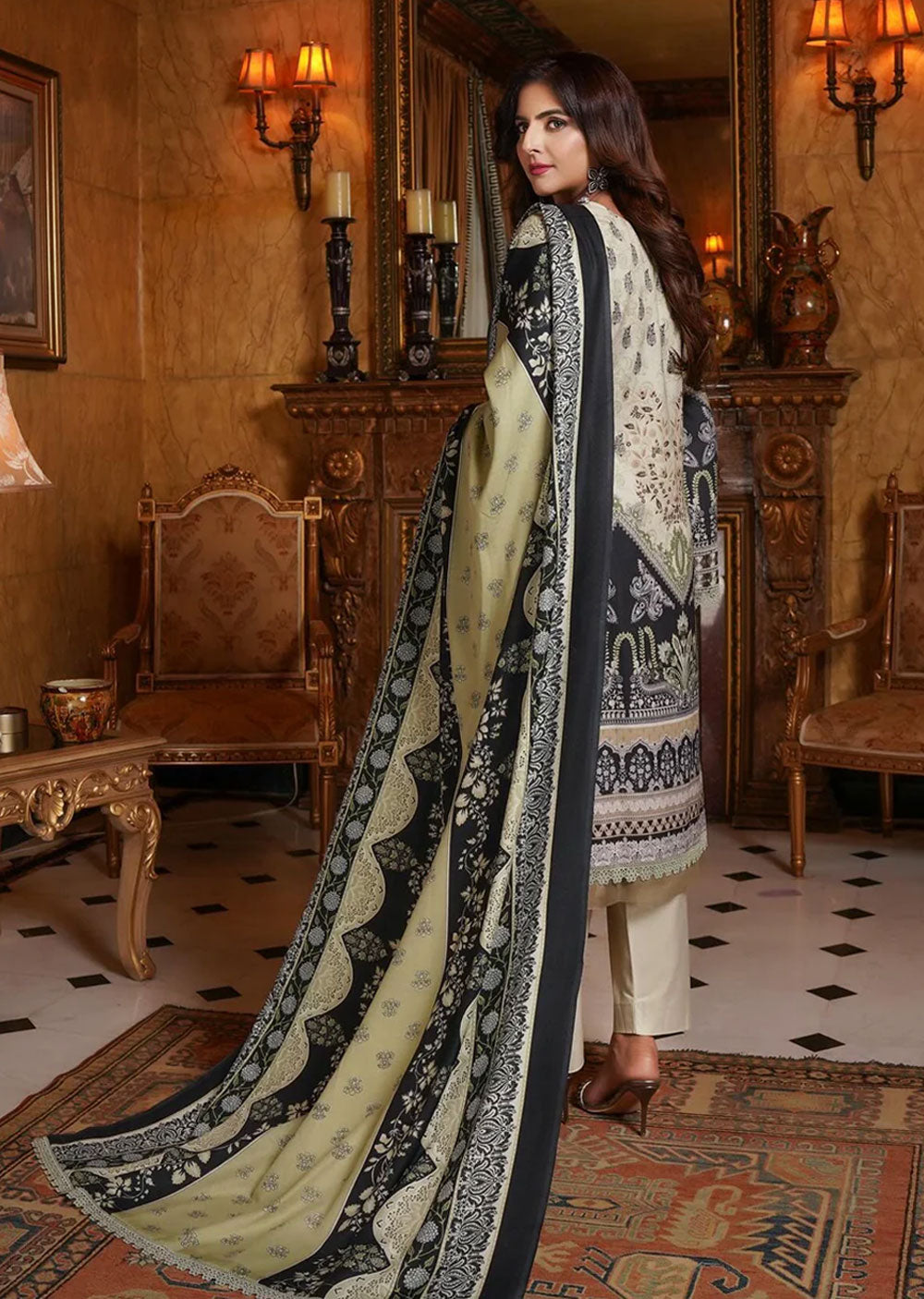 MS-TR-03 - Readymade - Munira Khubsurat Dhanak Collection 2024 - Memsaab Online