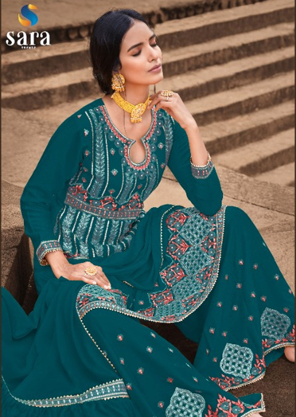 DR-2803 - Readymade - Dhriyya Collection by Sara Trendz 2024 - Memsaab Online