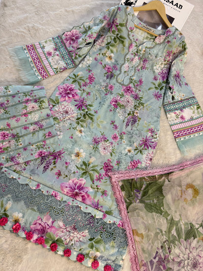 ELFECD-03-B-Floral Charm - Readymade - Elaf Prints Collection 2025 - Memsaab Online