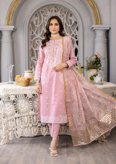 MDM-75 - Readymade - Embroidered Cotton Suit - Memsaab Online