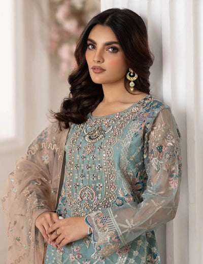 P-203 - Unstitched - Dastoor by Ramsha Luxury Lawn Vol 2 - Memsaab Online
