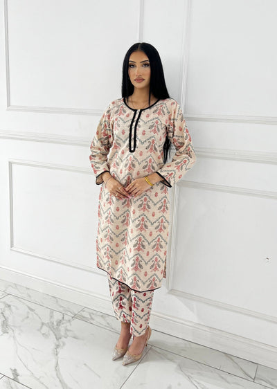 SLMN-29 Readymade Khaddar Co-ord - Memsaab Online