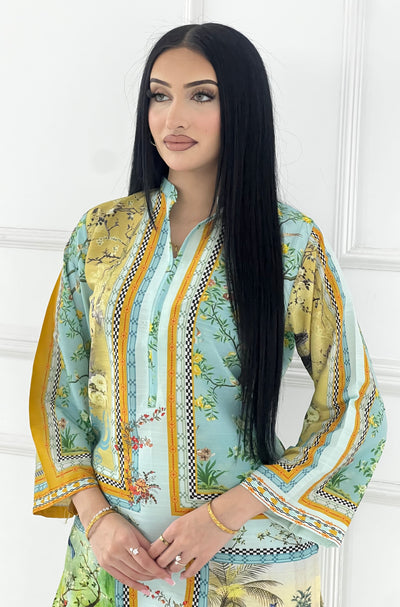 RBY-132-Readymade - Khaddar Silk Suit 2025 - Memsaab Online