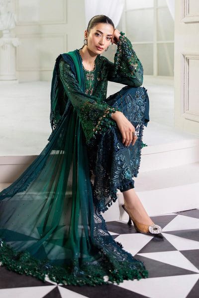 MPC-25-106-Unstitched Embroidered Chiffon Suit Maria B 2025 - Memsaab Online