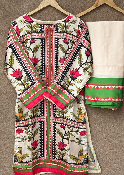 SMRF-09 - Mint - Readymade - Silk Suit 2025 - Memsaab Online