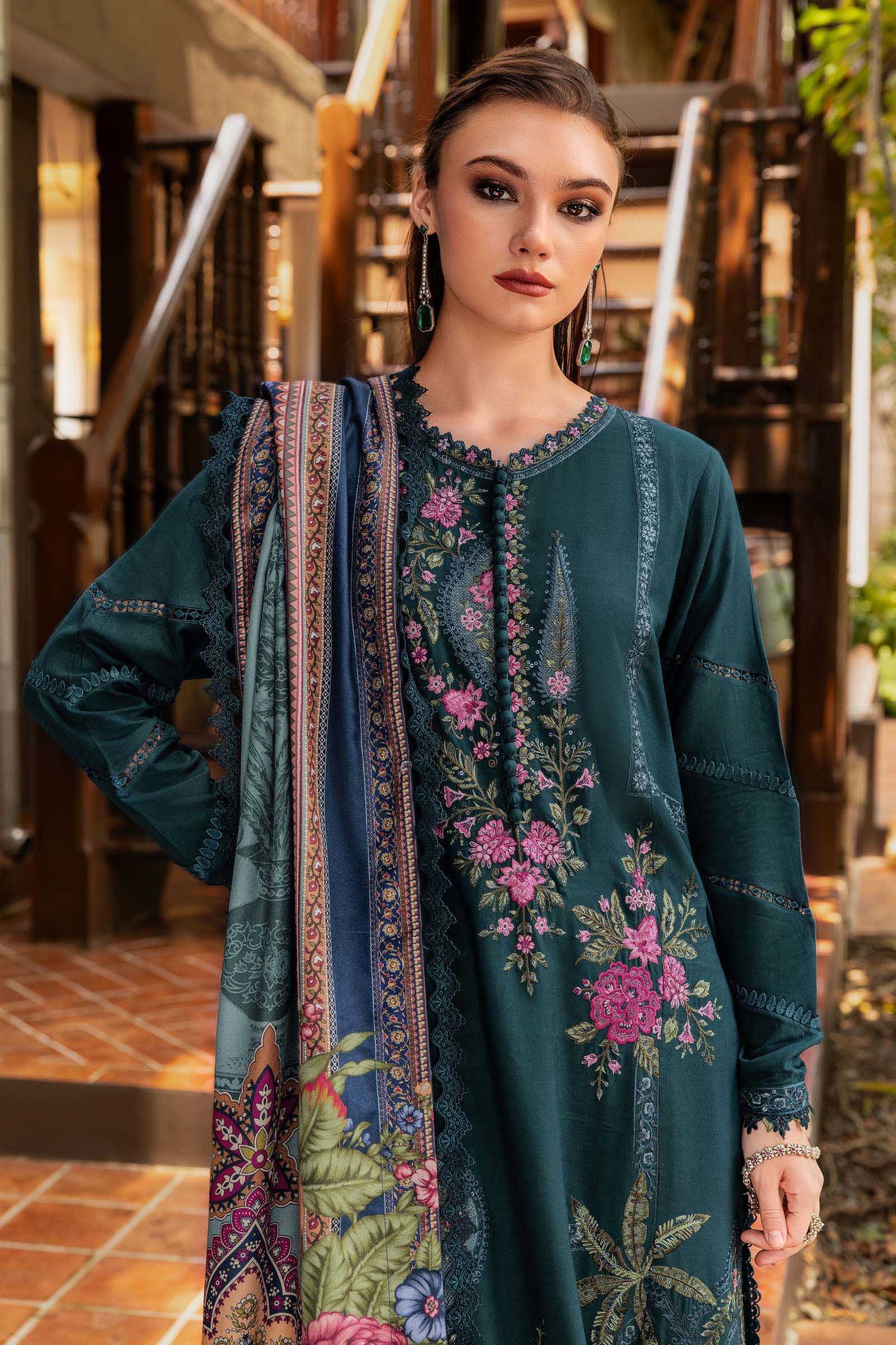 MPT-2807-B Unstitched - Maria B MPRINTS Collection 2025 - Memsaab Online
