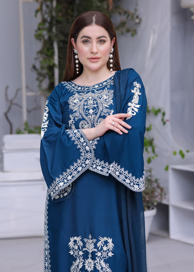 HK331 - Readymade Linen Outfit 2025 - Memsaab Online
