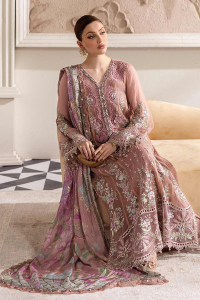MPC-25-105-Unstitched Embroidered Chiffon Suit Maria B 2025 - Memsaab Online