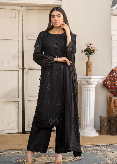 RGZ7105 - Rangz Chantelle Linen Suit Chiffon Scarf - Memsaab Online