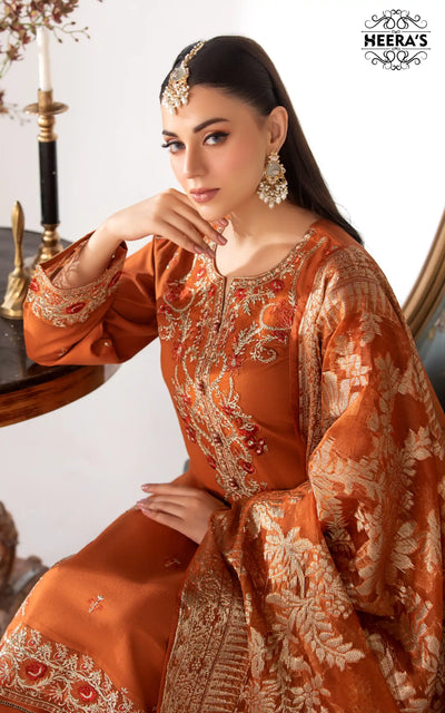 HSS-333- Readymade Heeras Suit - Memsaab Online
