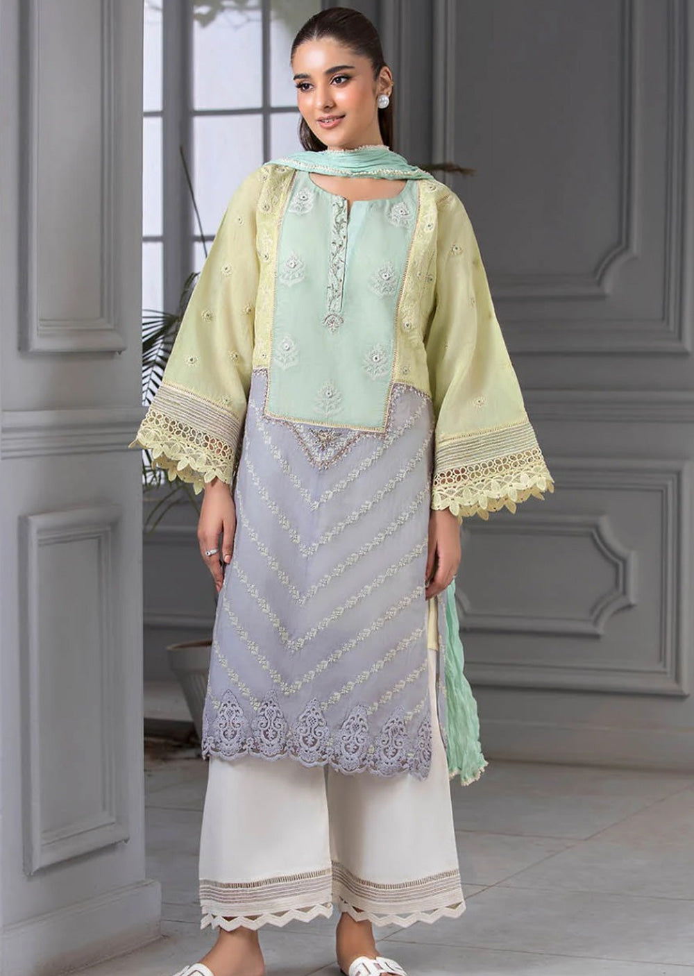 F-177 - Readyade Cotton Chiken Outfit 2025 - Memsaab Online