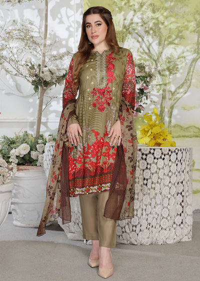 AMT470014C1 - Readymade Lawn Suit - Memsaab Online