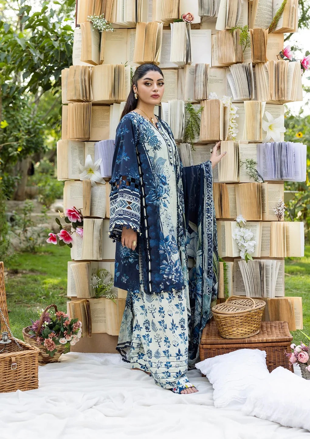 ELFECD-07-B-Bloomstella-Readymade-Elaf Prints Collection 2025 - Memsaab Online
