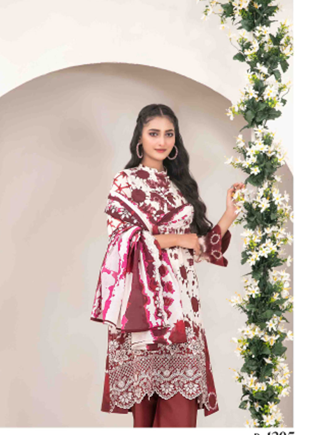 TWD-1395 Readymade Haliyah Tawakkal Lawn Suit 2025 - Memsaab Online
