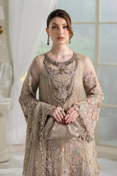 MPC-25-107-Unstitched Embroidered Chiffon Suit Maria B 2025 - Memsaab Online