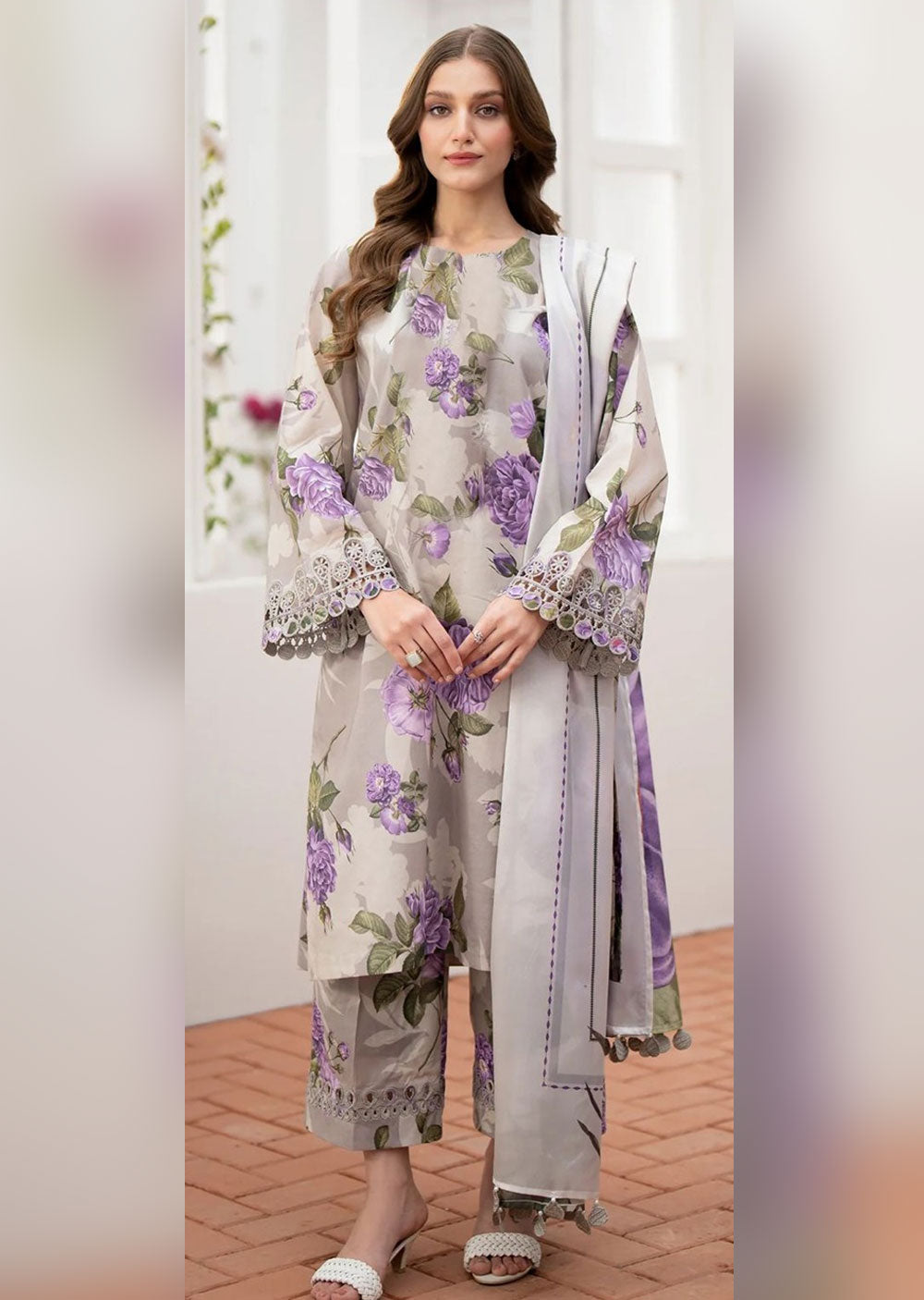 BRCB-03 - Unstitched - Baroque Inspired Suit - Memsaab Online