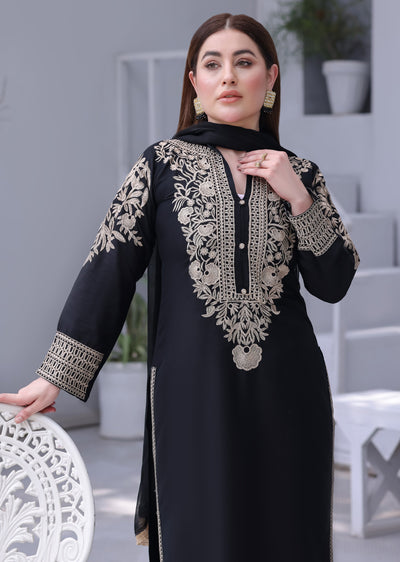HK333 - Readymade China stone linen Outfit 2025 - Memsaab Online