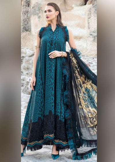 MSAL-03-A - Unstitched - Maria B Inspired Lawn Suit 2024 - Memsaab Online