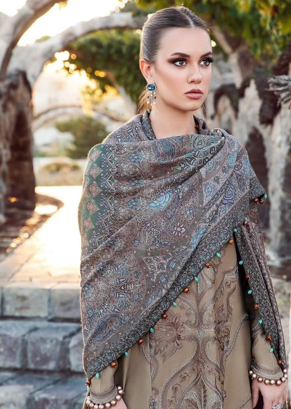 MPT-03-A - Unstitched - M.Prints Winter Collection 2023 - Memsaab Online