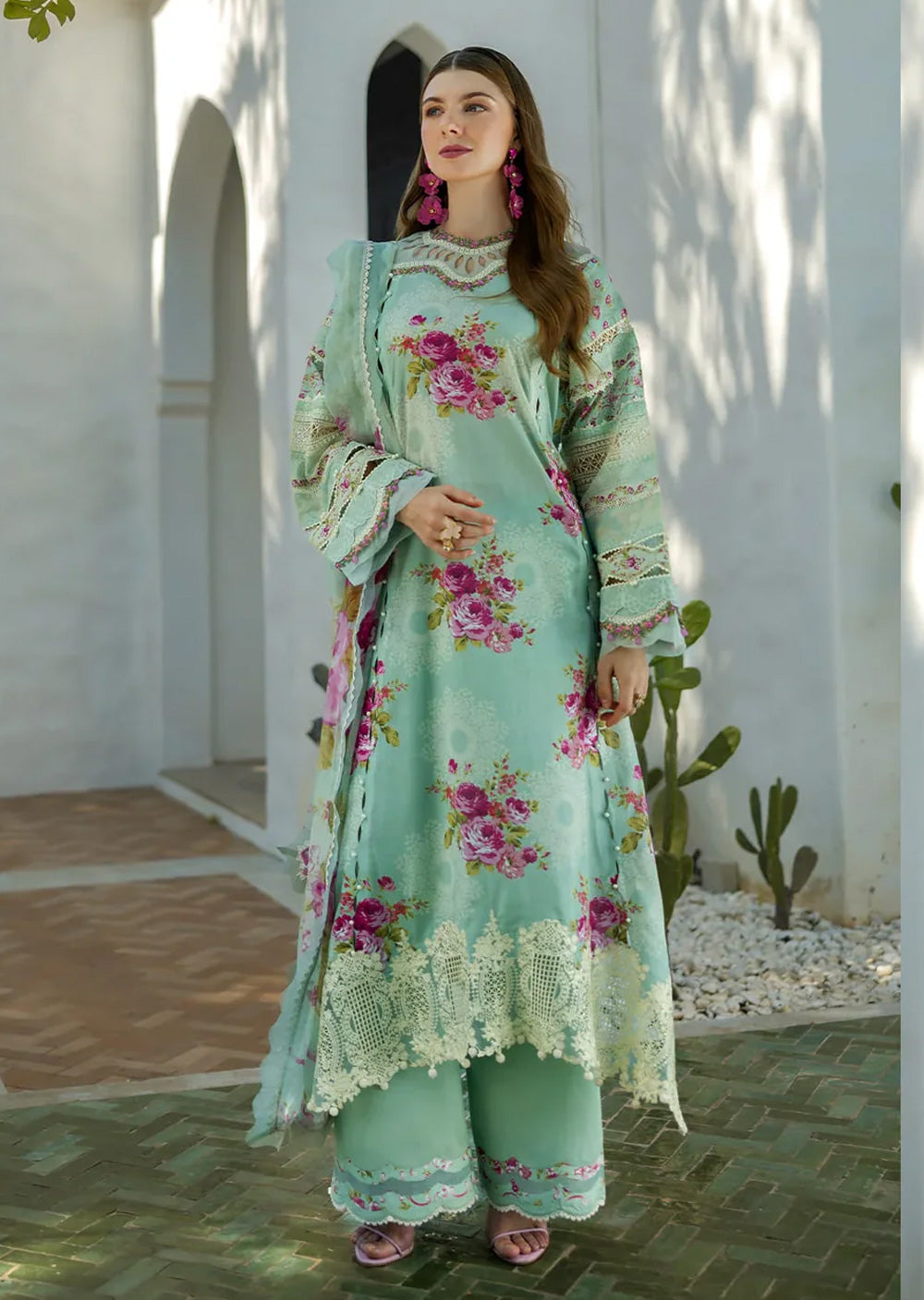 ELFH-03-A - Elaf Signature Embroidered Lawn Collection 2025 - Memsaab Online