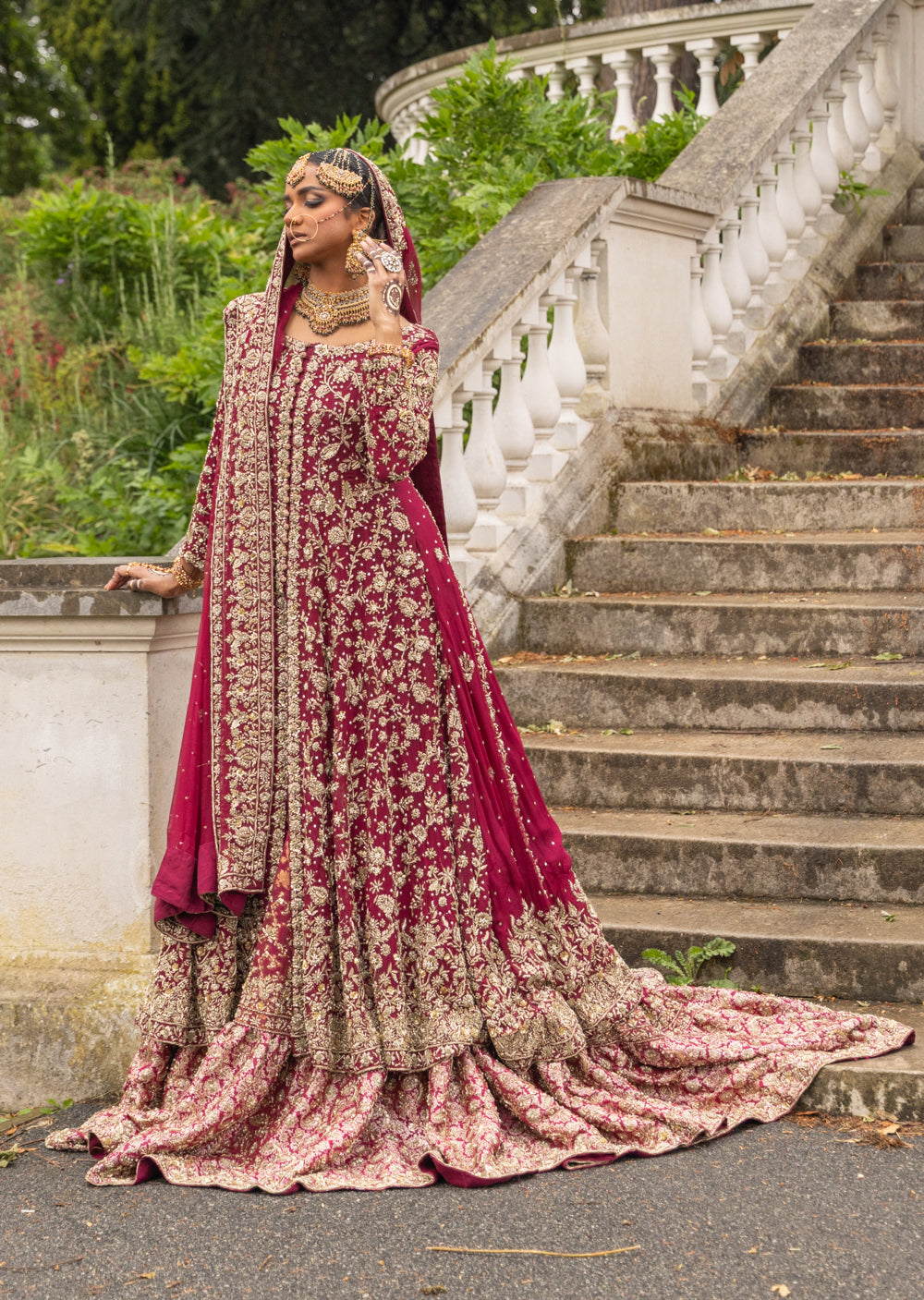 SRB2503  - Sapna Bridal Farshi Lengha