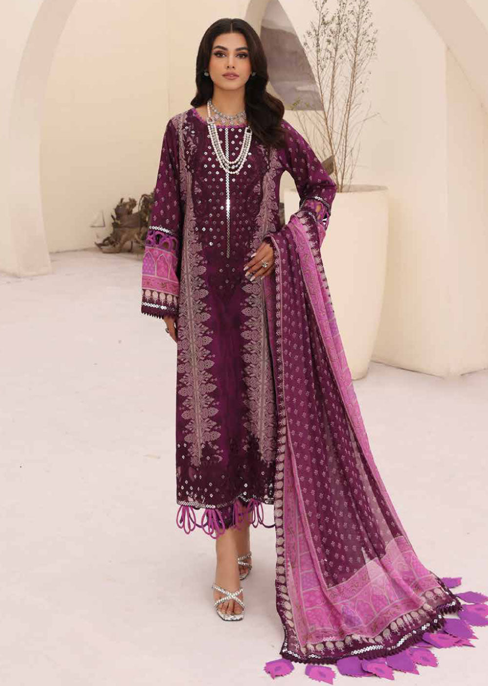 CN-03 - Unstitched - Charizma Naranji Summer Spring Volume 01 2024 - Memsaab Online