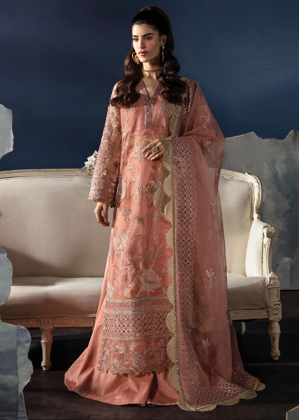 ALF24V-03 - Elea - Unstitched - La Fuchsia Festive Collection by Afrozeh 2024 - Memsaab Online