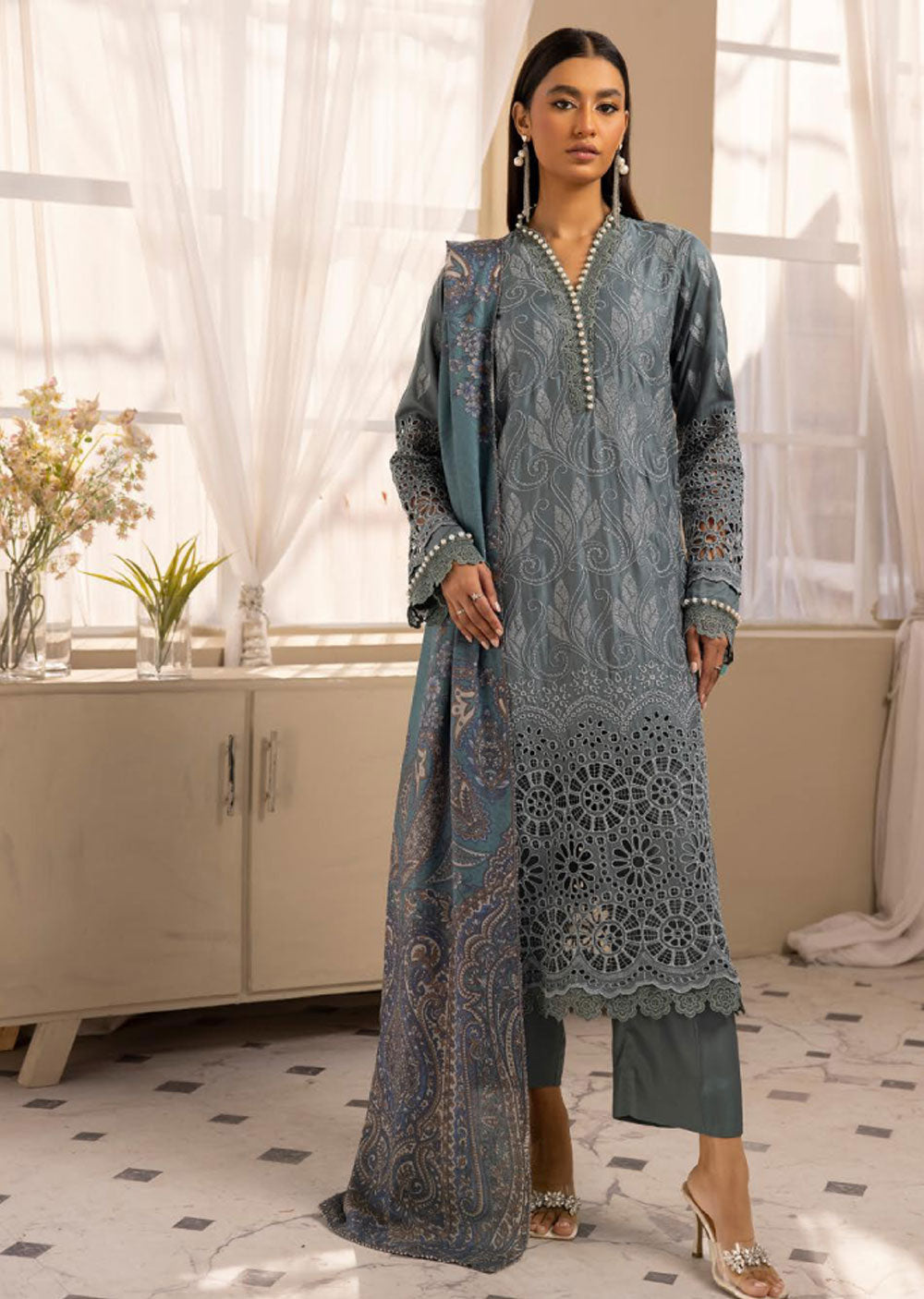 INR-03 - Readymade - Inara Chickenkari Collection 2023 - Memsaab Online