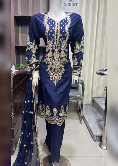 BPH-01 - Navy - Readymade Posh Suit 2024 - Memsaab Online