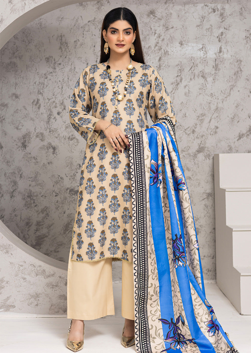 RZW-03-R - Readymade - Rangz Winter Collection 2025 - Memsaab Online