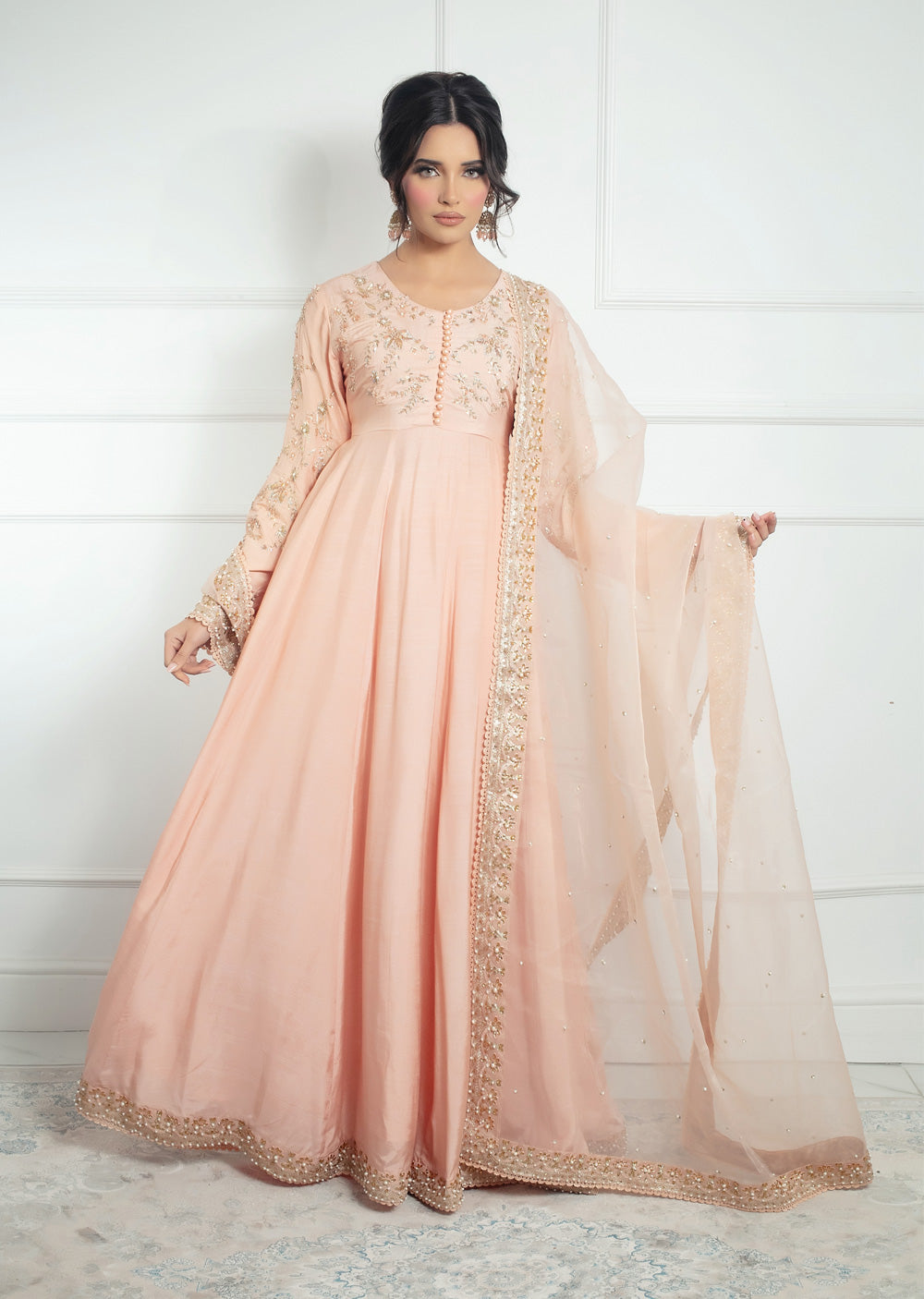 SRB1318 - Pink - Readymade - Sehrish.B Designer - Memsaab Online