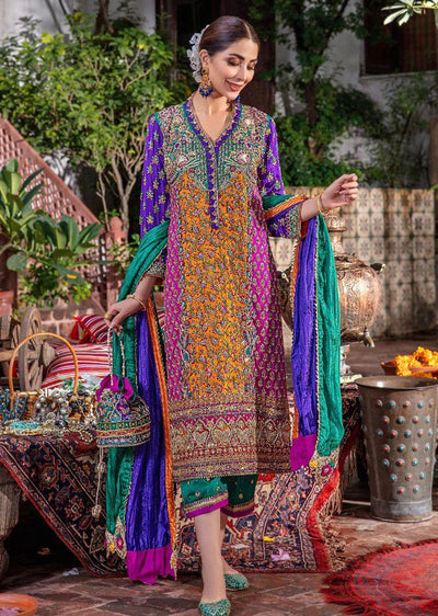 E-305 - Multi Color - Readymade - Khuda Baksh Creations 2024 - Memsaab Online