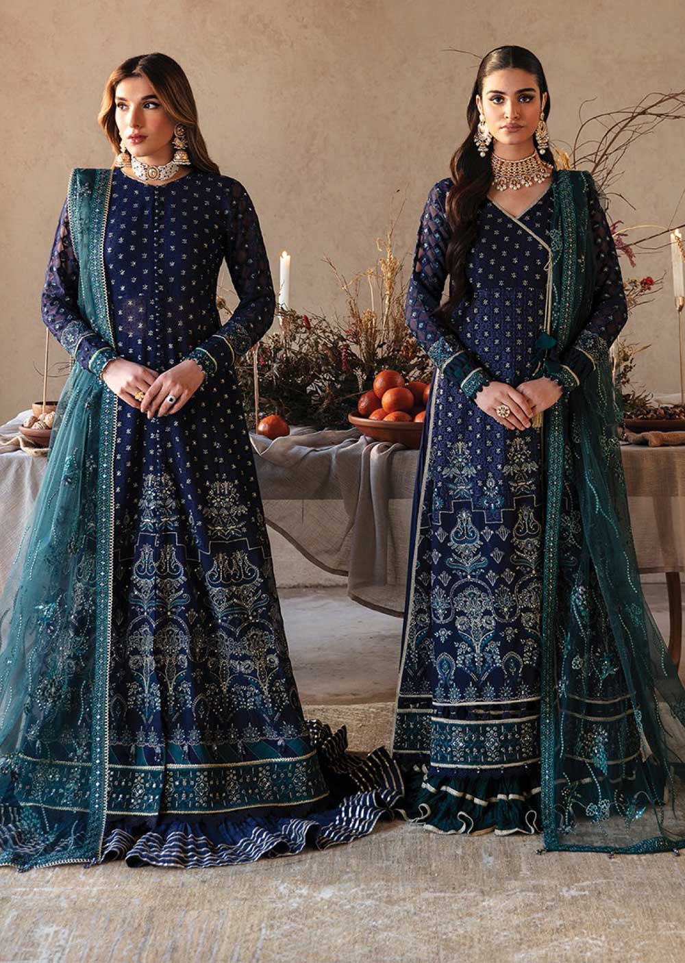 Chargah - Unstitched - Yesfir Collection by Xenia Formals 2024 - Memsaab Online