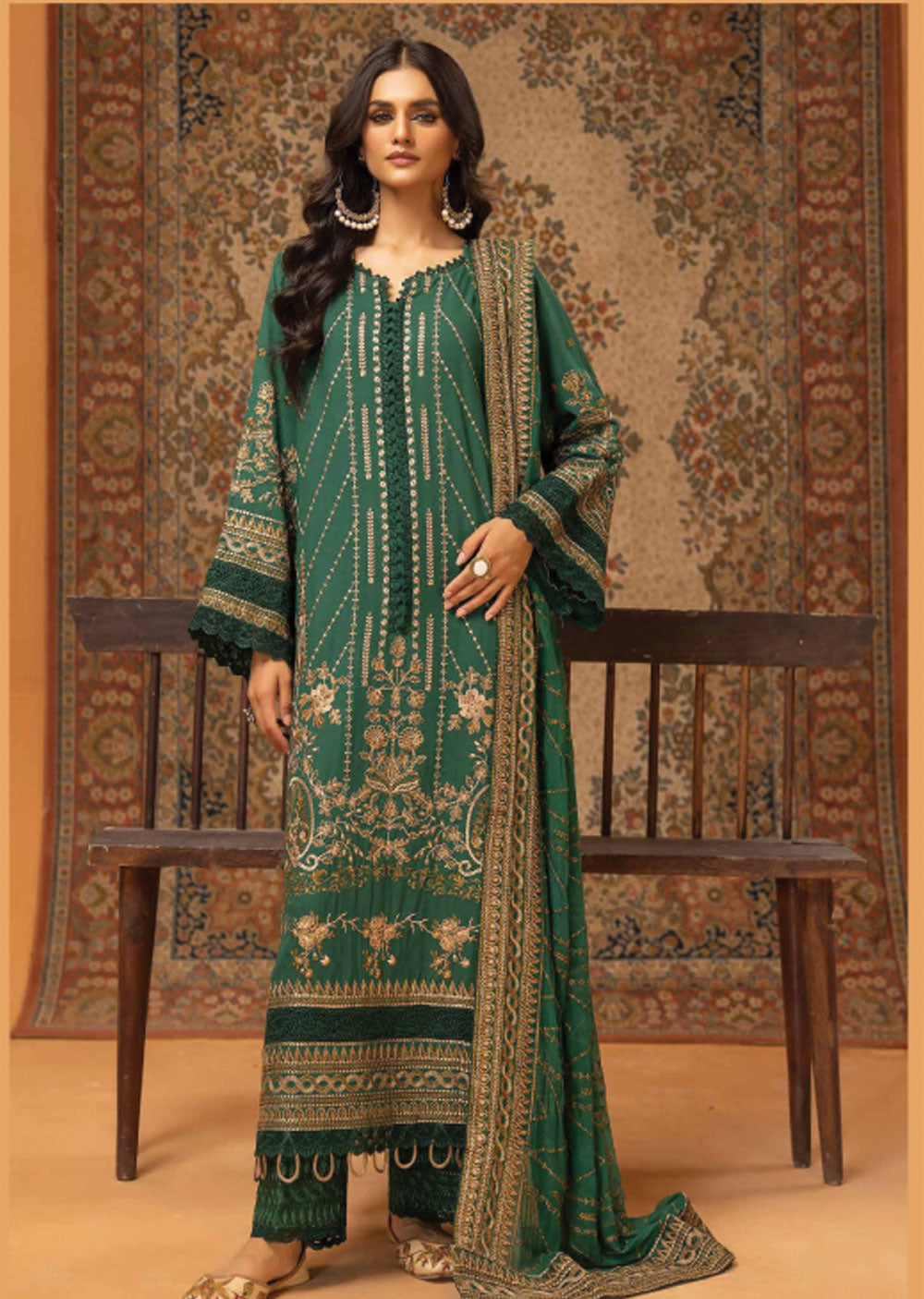 JH-144 - Unstitched - Grazia Collection by Johra 2024 - Memsaab Online