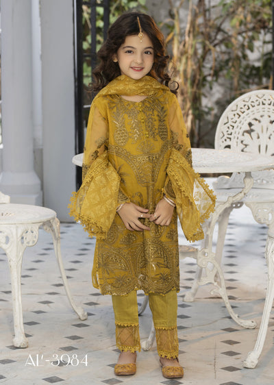 ALYZ-06 - Mustard - Readymade Kids Winter Suit by Ally's 2025 - Memsaab Online