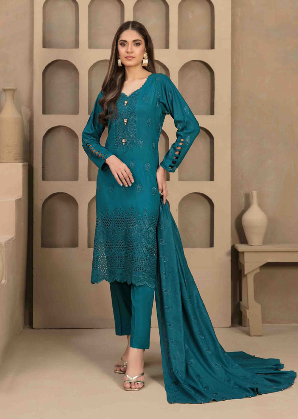 D-9803 - Unstitched - Tabeer By Tawakkal Collection 2024 - Memsaab Online