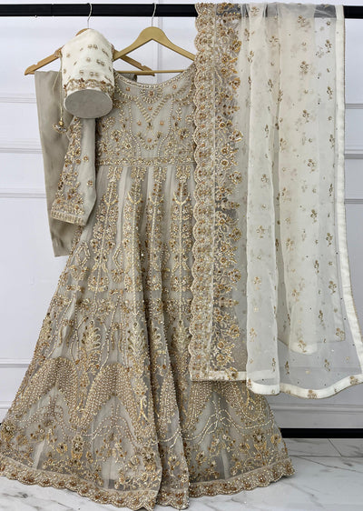 SRB1309 - Agarwali - Light Nude Sehrish.B Designer Suit - Memsaab Online