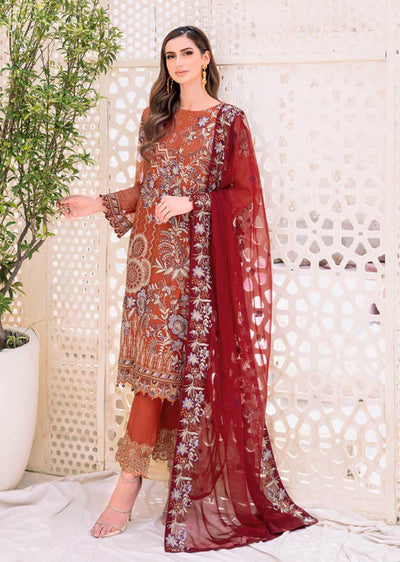 F-2303 - Unstitched - Ramsha Chiffon Collection 2023 - Memsaab Online