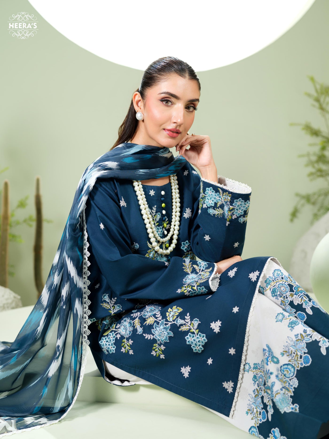 HSS-1155 - Readymade Heeras Suit - Memsaab Online