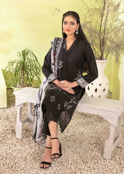 IFZN-5518 - Unstitched - Ifza Viscose Suit by Tawakkal 2025 - Memsaab Online