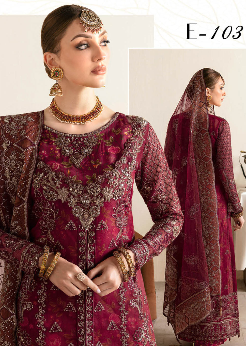 DT-103-R - Readymade - Ramsha Festive Collection Vol 01 2024 - Memsaab Online