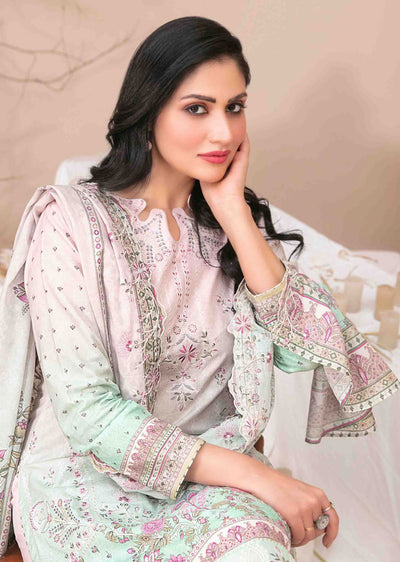 D-2603-R - Readymade - Ursiya Embroidered Lawn by Tawakkal 2024 - Memsaab Online