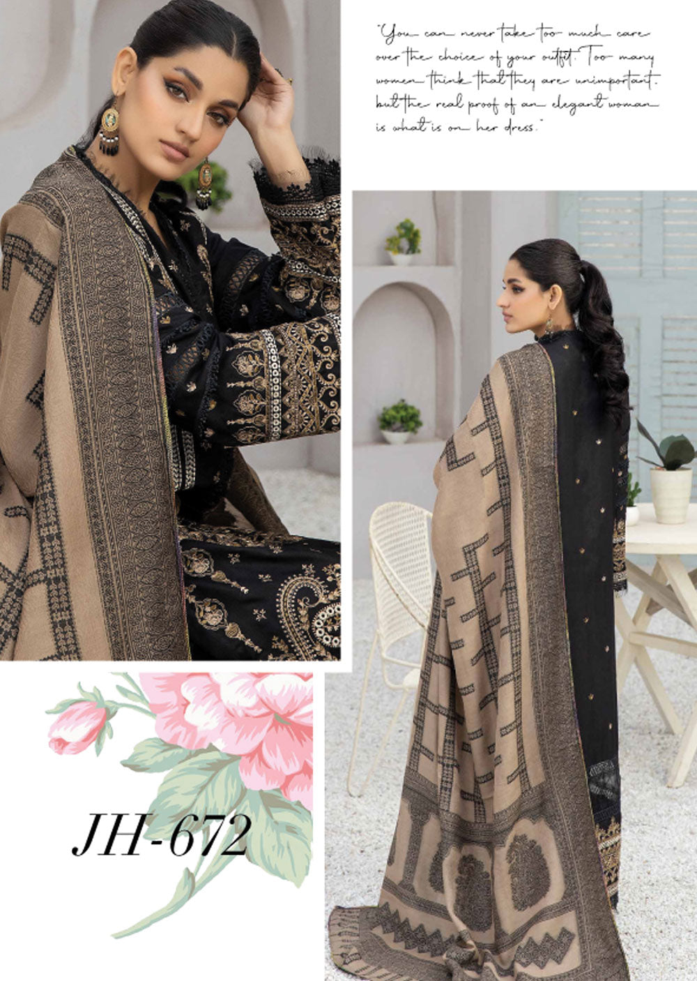 JH-672 - Unstitched - Deewan Collection by Johra 2024 - Memsaab Online