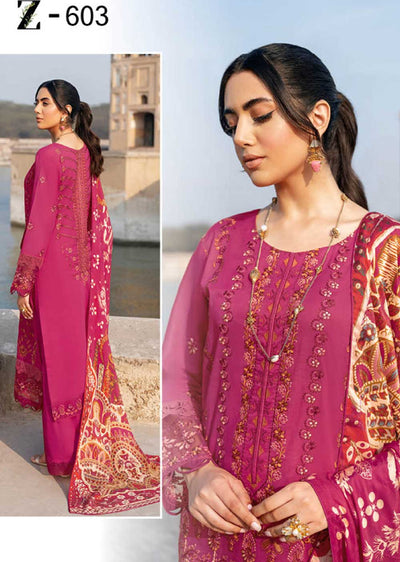 ZT-603-R - Readymade - Ramsha Andaaz Luxury Lawn Vol 06 2023 - Memsaab Online