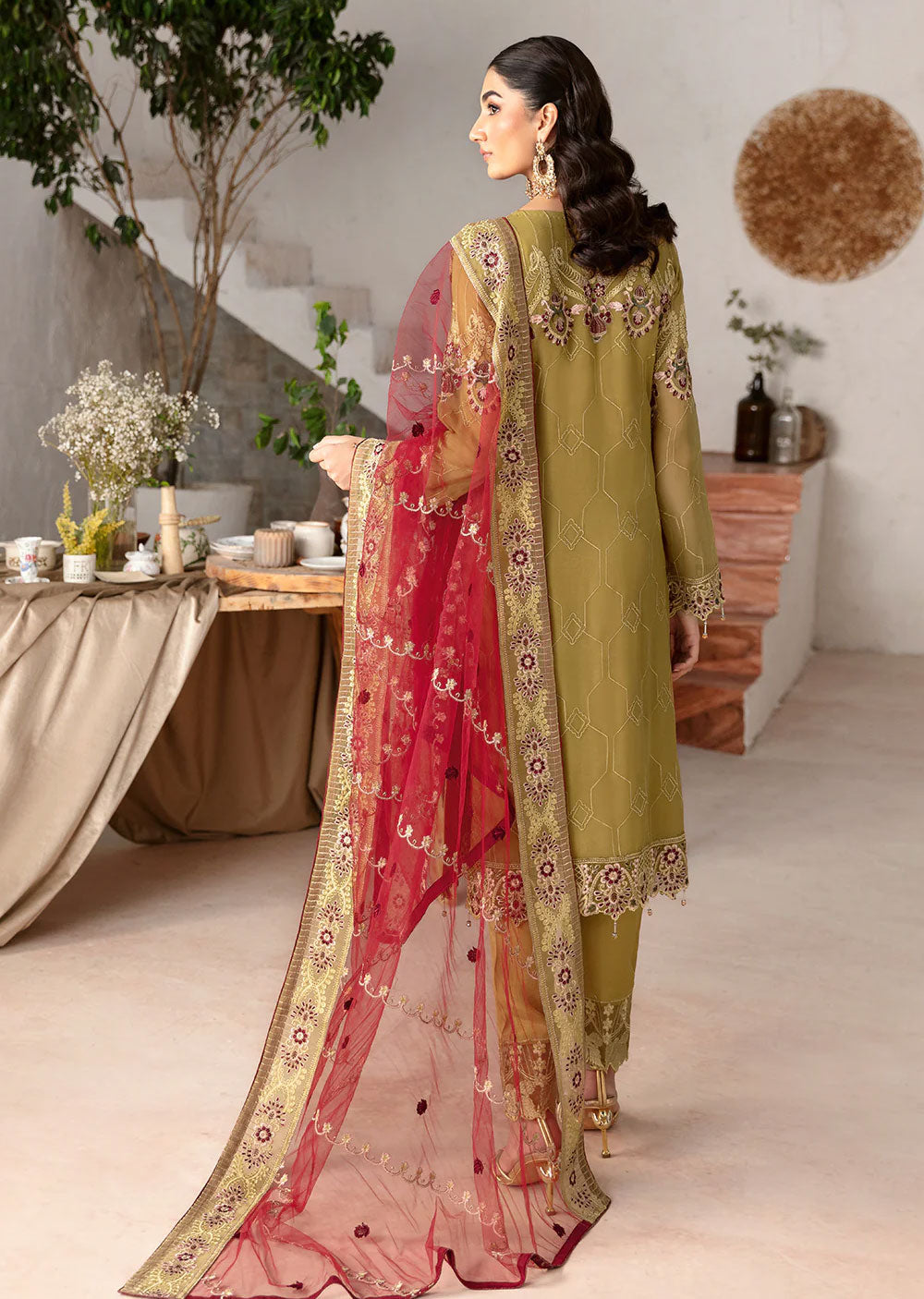 D-1203-R - Readymade - Rangoon by Ramsha Chiffon Collection Vol 12 2024 - Memsaab Online