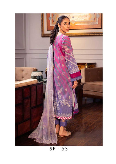 V15D03 - Unstitched - Signature Prints by Nureh Collection 2023 - Memsaab Online